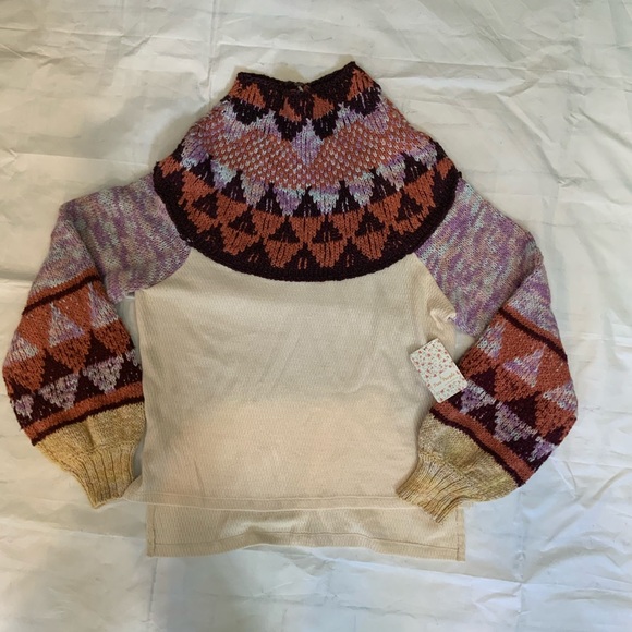 NWT Free People Swit The Small Stuff Pullover thermal sweater - Picture 11 of 11